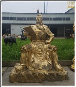 廠(chǎng)家直銷(xiāo)銅關(guān)公像
